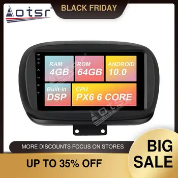 

For Fiat 500X 2016-2019 Android 10.0 Radio Car No DVD Player GPS Navigation Head Unit Multimedia Player Auto Radio Tape Recorder