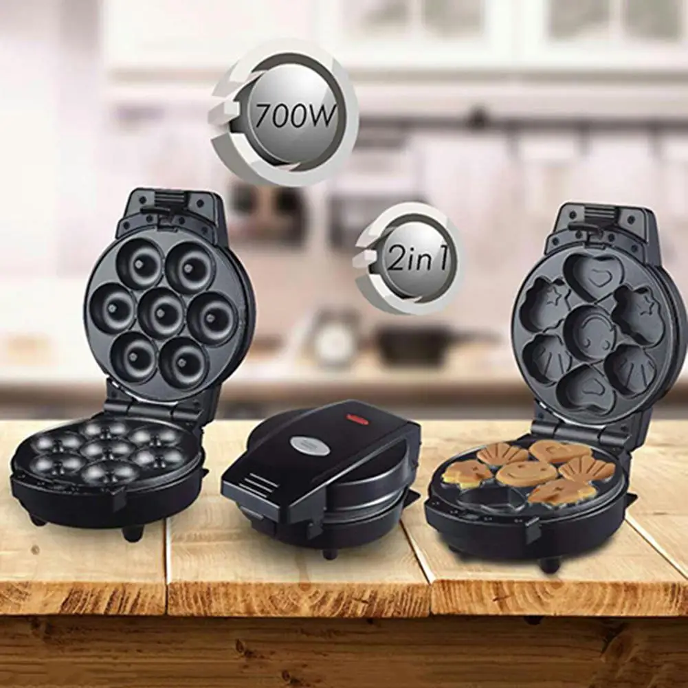 

EU Plug Mini Doughnut Maker Donut Machine Baking Electric Cake Pan Breakfast Machine