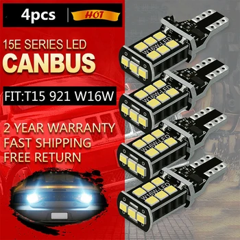 

Car Lights Bright White LED Reverse Light Canbus Error Free 912 T15 15 SMD W16W Backup Bulb 1200LM Lighting Back Up Lamp