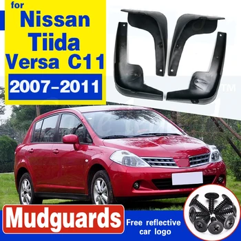 

For Nissan Tiida Versa C11 2007-2011 Hatch 2012 Hatchback Latio Splash Guards Mud Flap Mudguards Fender 2008 2009 Car Mud Flaps
