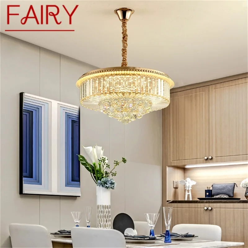 

FAIRY Gold Chandelier Lamp Fixtures Pendant Light Postmodern Luxury Home LED for Living Dining Room