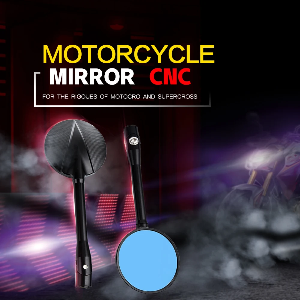 Боковое зеркало для мотоцикла с ЧПУ Honda Suzuki KTM Yamaha MT25 MT03 MT07 MT09 MT10 FZ1 FZ8 FZ6 XSR900 XSR700 XJ6