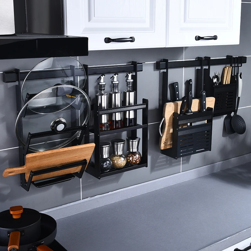  Kitchen shelf shelf wall-mounted knife rest. Seasoning storage racks kitchen appelances - 4000189576111