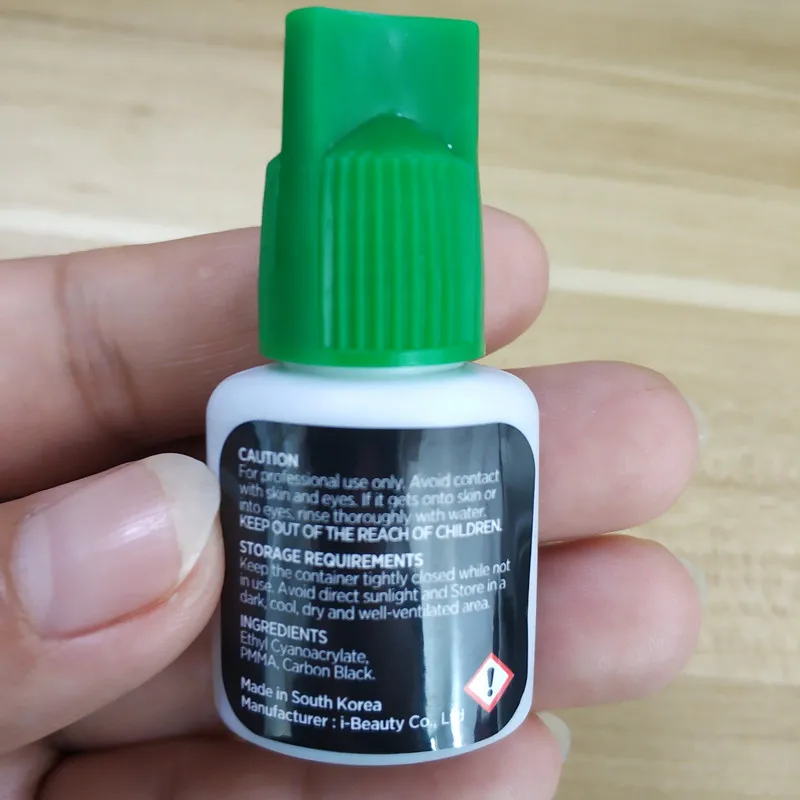 Free Shipping i-beauty 1 bottle IB Ultra super Glue Individual fast drying eyelash extensions glue green cap 5ml/bottle