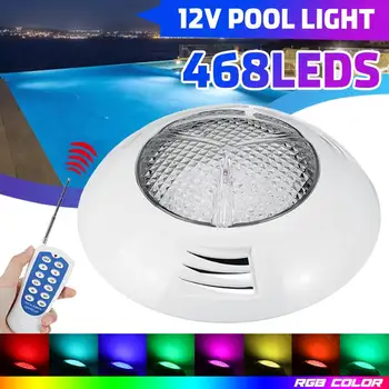 48W 468 Led Afstandsbediening Rgb Submersible Licht IP68 Waterdichte Onderwater Night Lamp Vaas Kom Outdoor Garden Party Decoratie