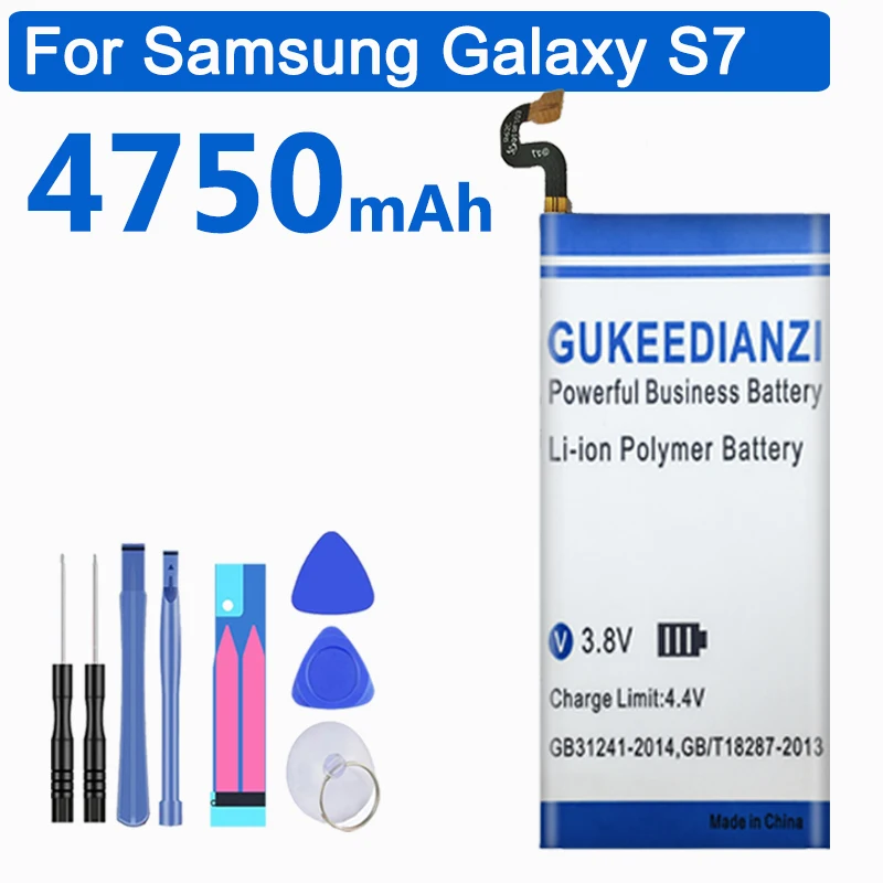 GUKEEDIANZI новый высококачественный EB BG930ABE аккумулятор 4750 мАч для Samsung GALAXY S7 G9300 SM G930