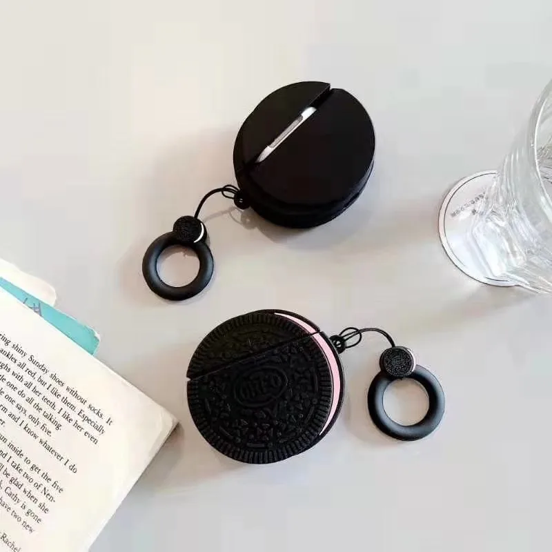 Модный милый 3D чехол для беспроводных Bluetooth наушников с молочным шоколадным