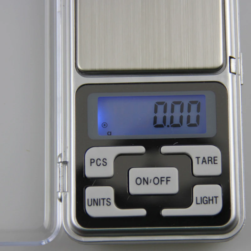 Urijk 100/200/300/500g 0,01/0,1g Мини цифровые весы высокой точности Подсветка Электрический карман для бриллиантовых ювелирные украшений Вес для Кухня