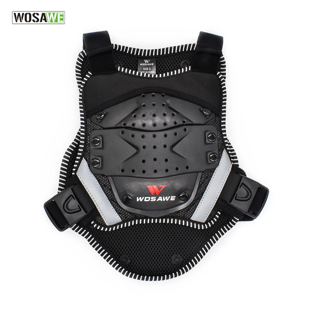 

WOSAWE Kids Vest Armor Chest Back Protection Jacket Enfant Motorcycle Skate Sports Body Protective Armor Gear Chidren's Vests