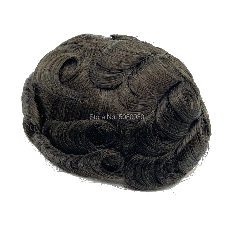 Дышащий и натуральный Versalite toupee готов к отправке волос системы