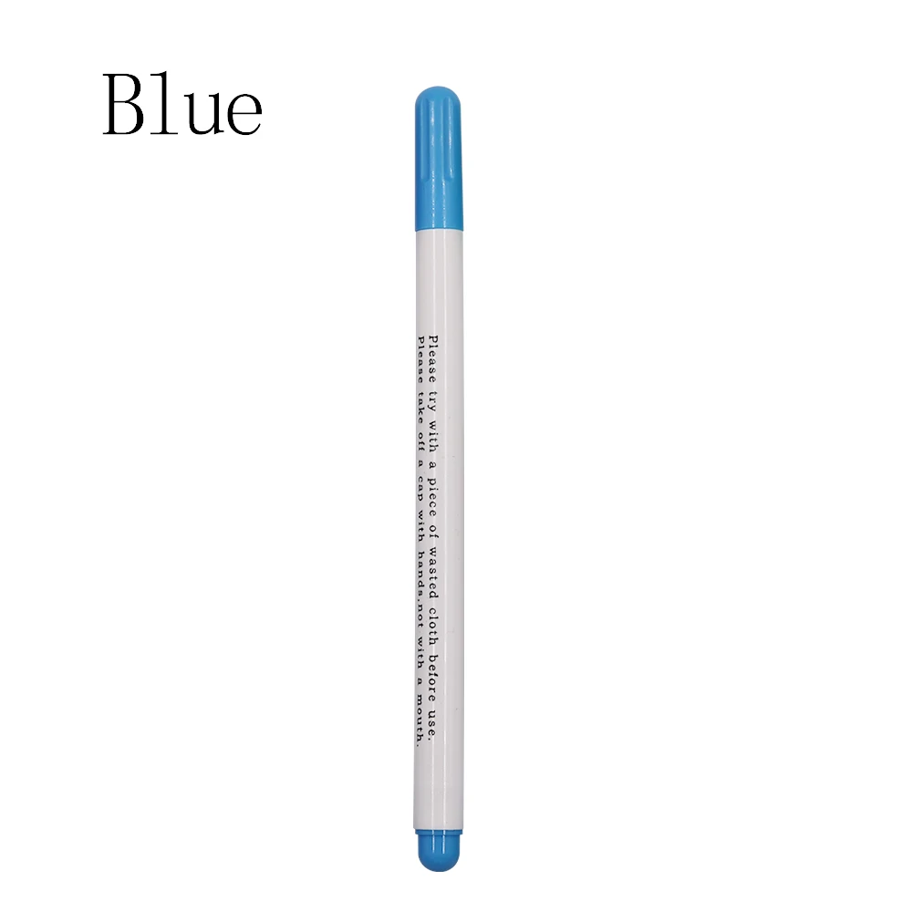 1 шт. водостираемая ручка маркер для ткани сменный Портной Мел швейные инструменты аксессуары для пошива 4 цвета 15,5 см - Цвет: Blue