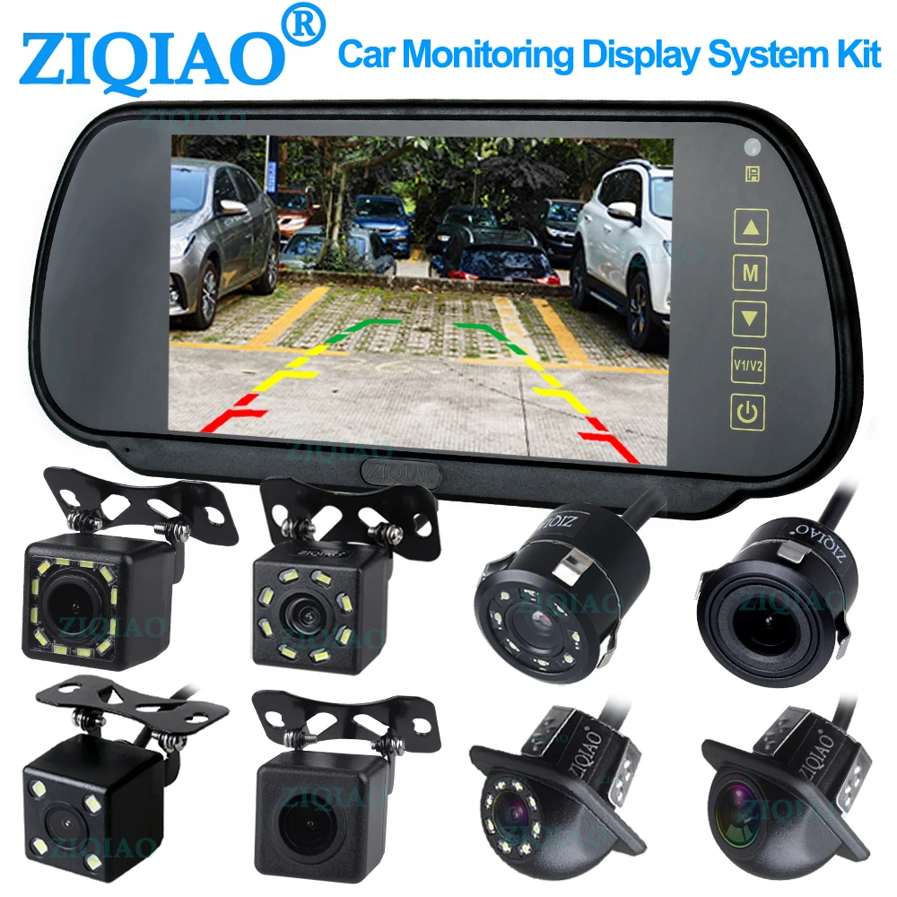 US $36.31 Ziqiao 7 Inch Car Reverse Rear View Monitor System With Lcd