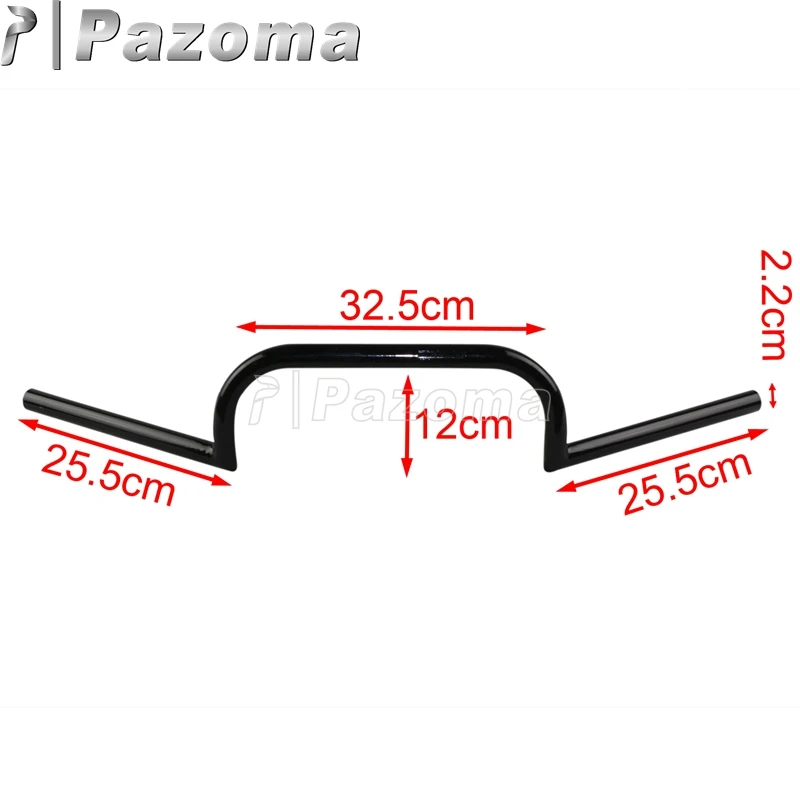 7/" или 1" Хромированный черный мотоцикл Clubman ручки баров 22 мм 25 мм руль для Harley Triumph Чоппер поплавок кафе гонщик на заказ