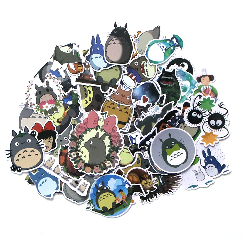 

LX363 53PCS Cat Cartoon Luggage Graffiti Stickers Skateboard Guitar Refrigerator Decoration Whiteboard Wall Stickers Waterproof