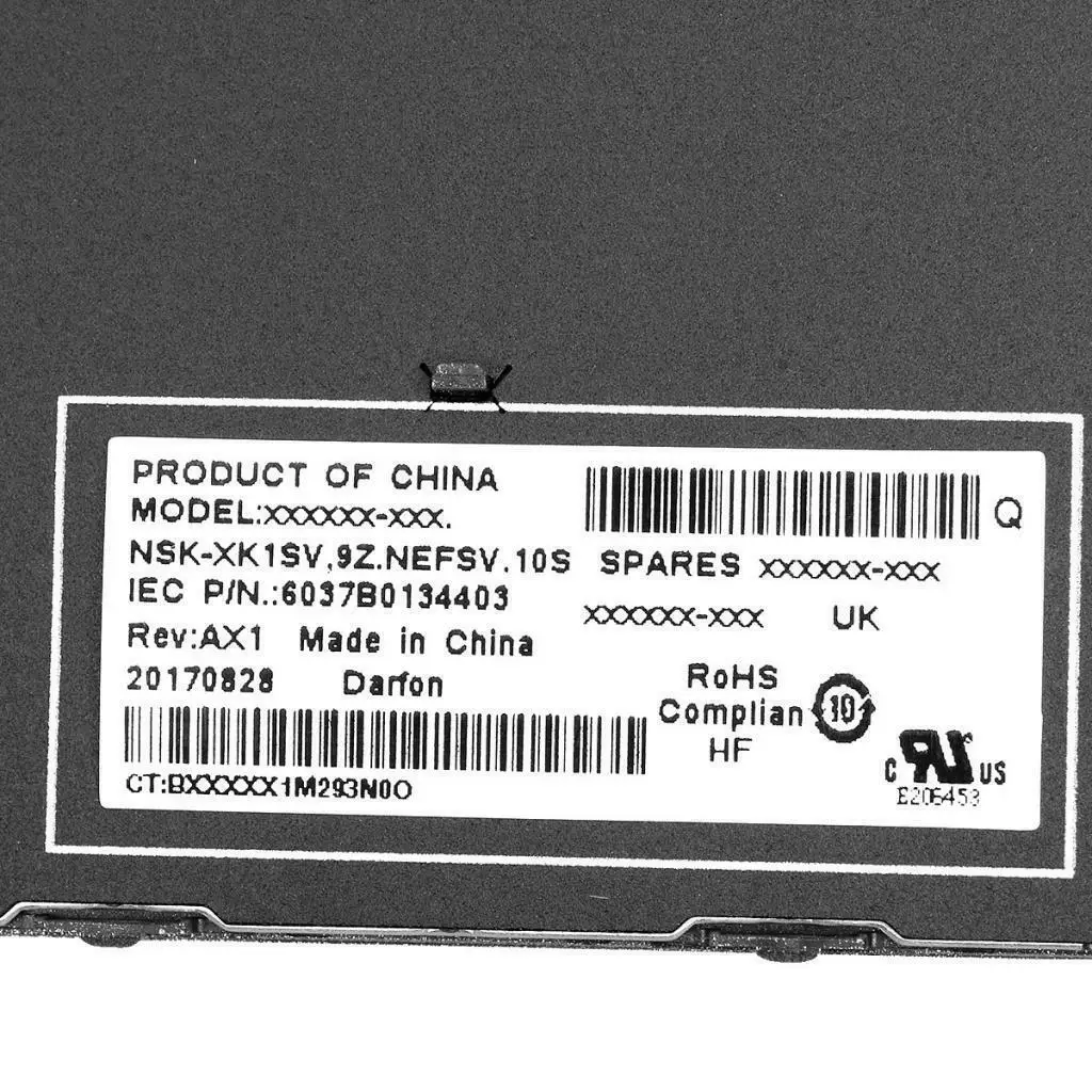 Клавиатура для hp Probook 450 G5 455 G5 470 с серебристой рамкой Spanish SP
