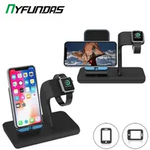 Многофункциональная беспроводная зарядная подставка QI зарядная док-станция для Apple Watch 5 4 3 2 1 iPhone 11 Pro Max X XS XR 8 Plus док-станция