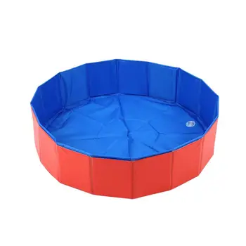 

1PC Pet Bathtub Durable Folding Round PVC Bath Basin Shower Pool Swimming Pool for Dogs Puppy Cats