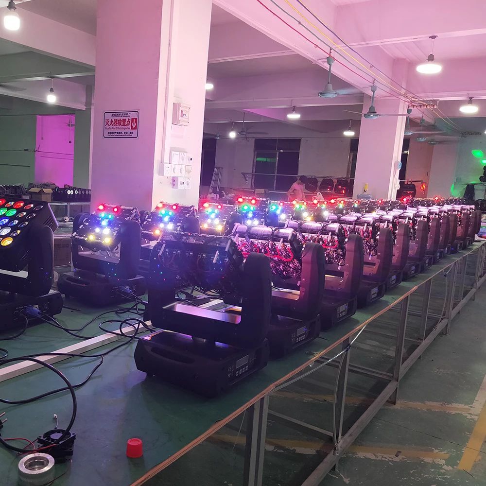 СВЕТОДИОДНЫЙ матричный светильник 25x12 Вт CREE rgbw 4в1, светильник с подвижной головкой 2в1, СВЕТОДИОДНЫЙ матричный Блиндер с поворотом и бесконечной подвижной головкой, светильник dj