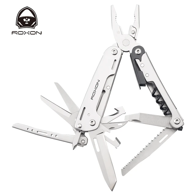 Roxon S801s 16-in-1 Multitool Pliers-pocket Knife, Scissors, Wire