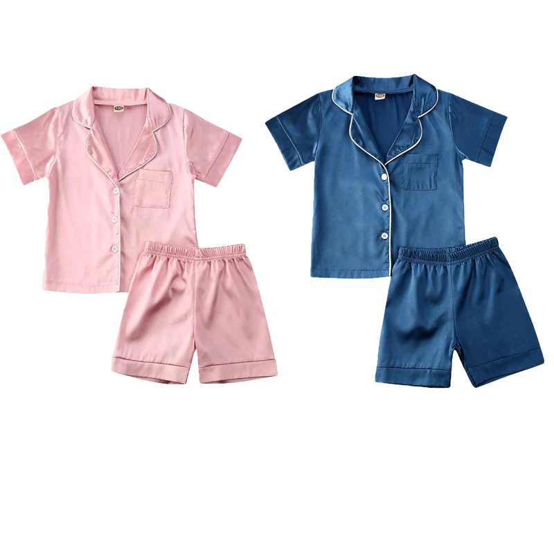 Kids' Tops+Pants Toddlers Sleepwear Tops+Pants Summer 2pcs/Set Pajamas Sleepwear
