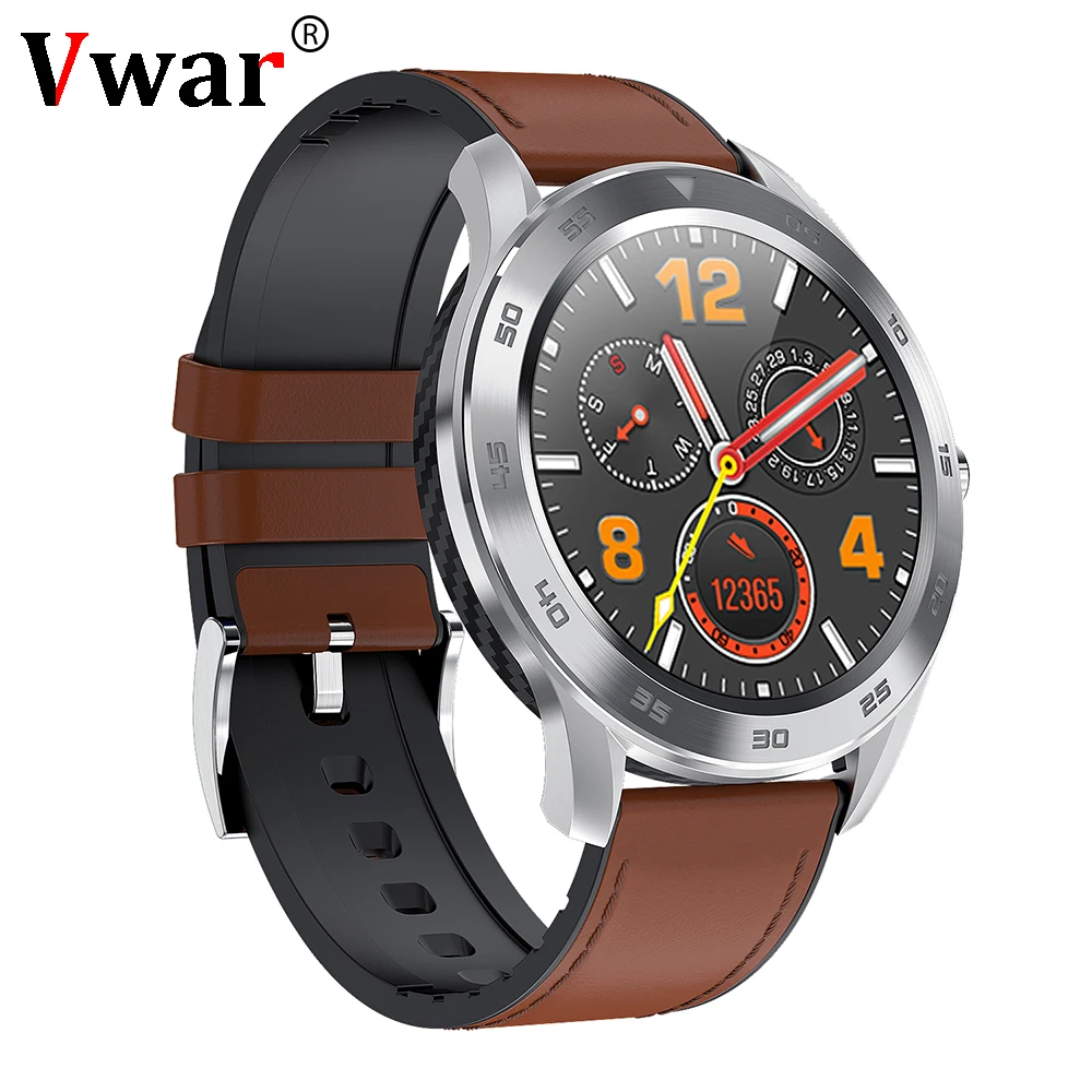 

Vwar DT98 Smart Watch IP68 Waterproof 1.3 Full Round HD Screen ECG Detection Changeable Dials Smartwatch Fitness Tracker Clock