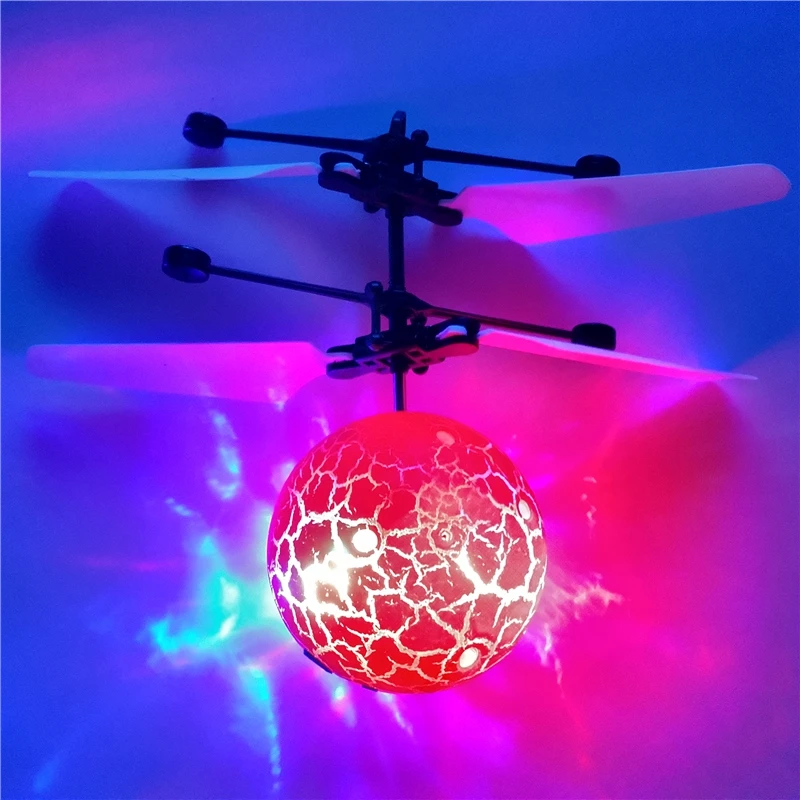 Infrared Induction Drone Flying Flash LED Lighting Ball Helicopter Child Kid Toy Gesture-Sensing No Need To Use Remote Control U enlarge