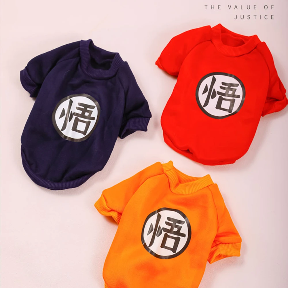 Ropa para perro pequeño, suéter de Goku de Dragon Ball, camisetas, ropa  cálida, disfraz, ropa para perros, juego de Mascota para  Chihuahua|Sudaderas de perro| - AliExpress