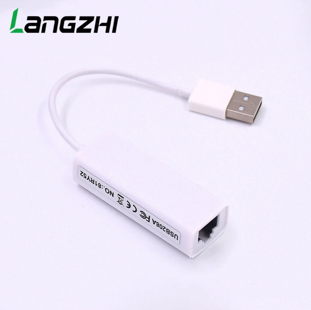 Langzhi non drive RTL8152B чип USB 2 сетевая карта Внешний к RJ45 WIN7/8/10|Сетевые карты| |