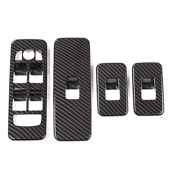 

Carbon Fibre Window Glass Lift Switch Button Frame Cover Trim Car Accessories for Land Rover Discovery Sport 2015-2019
