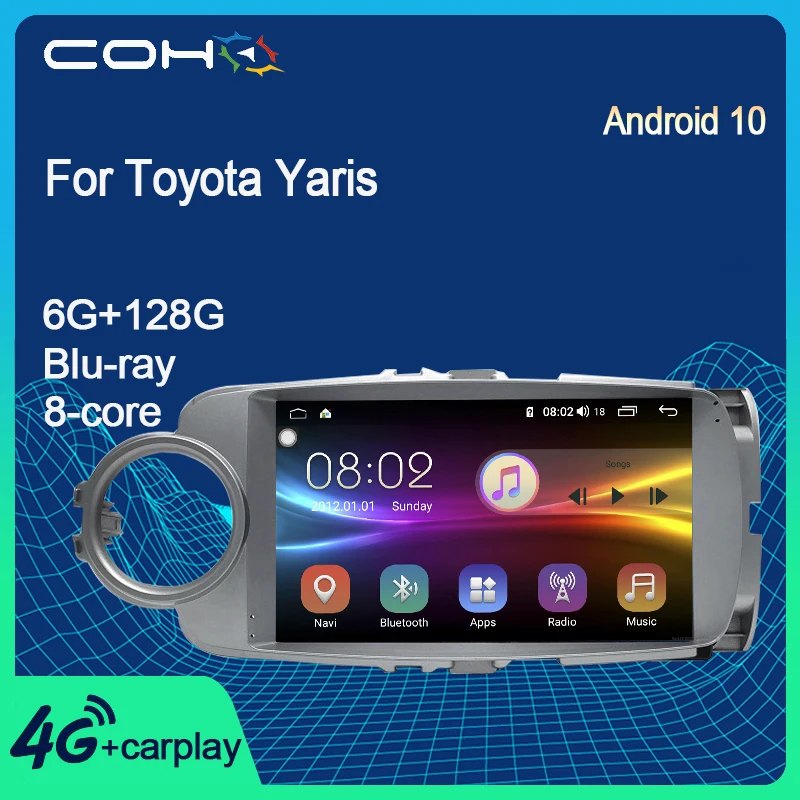 COHO для Toyota Yaris навигатор Gps Автомобильный мультимедийный радиоприемник стерео