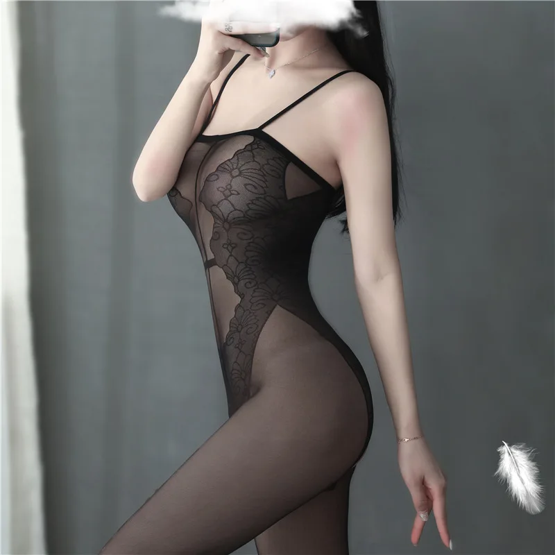 

Sexy Lingerie Bodystocking Open Crotch Plus Size Women Solid Erotic Langerie Porno Costumes Lenceria Erotica Mujer Sexi Dropship