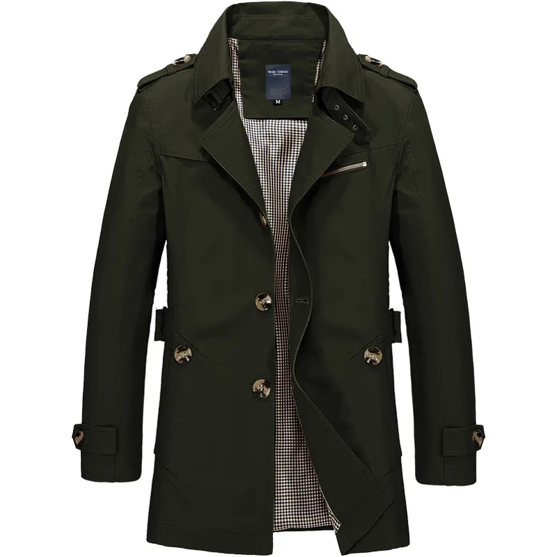 Мужская куртка, пальто, модный Тренч, новинка весны, повседневное, подходит, пальто, куртка, верхняя одежда, мужская M-5XL