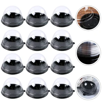 

200pcs Round Shape Mid-Autumn Festival Moon Cake Tray Dessert Box Golden Bottom