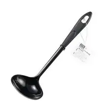 Япония ЭХО высокотемпературная нагревательная с защитой стойкая ладель маленький черный и белый с рисунком нейлоновый, каучуковый кухонная утварь