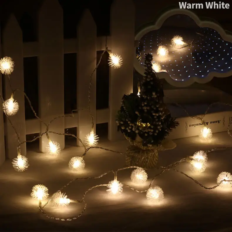 Гирлянды открытый Одуванчик светодиодный гирлянда огни Рождественские украшения для дома фея дерево цепь лампы Святого Валентина Свадебный салон