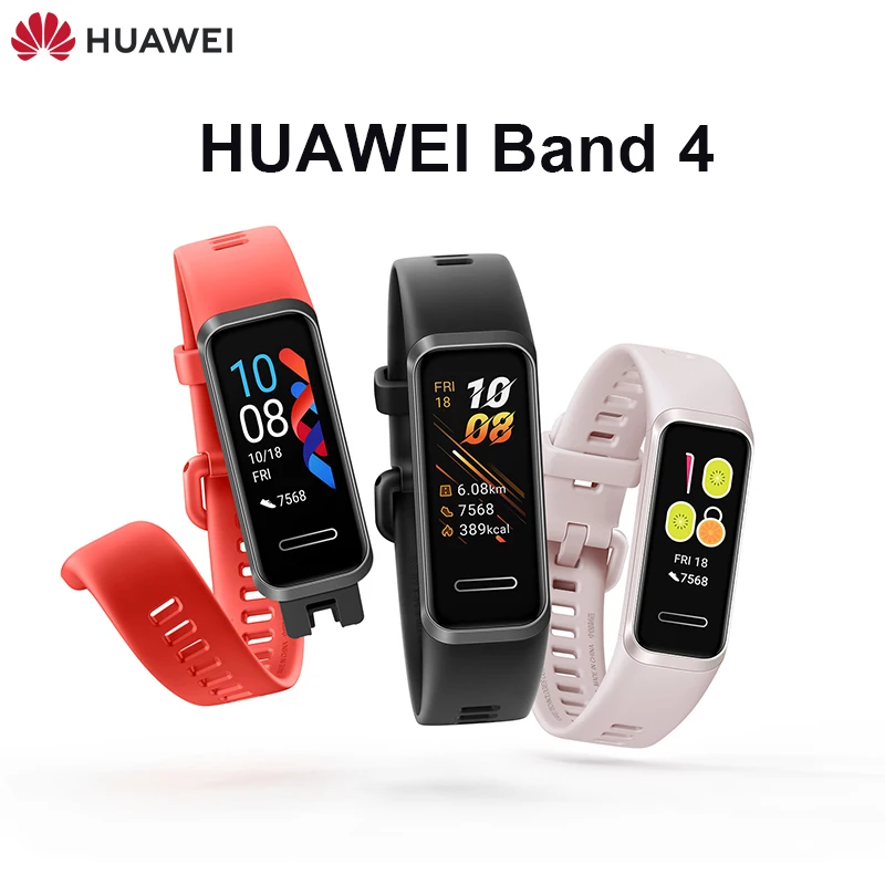 Huawei Band 4 смарт браслет с несколькими языками трекер Смарт часы монитор сердечного