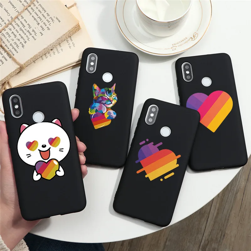LiKee Смешные Cat Love Heart Phone Case для Xiaomi редми 5 Plus 7А 8А 4X 5A 4A 6A S2 K20 K30 Примечание 8 8Т 6 7 9 Pro