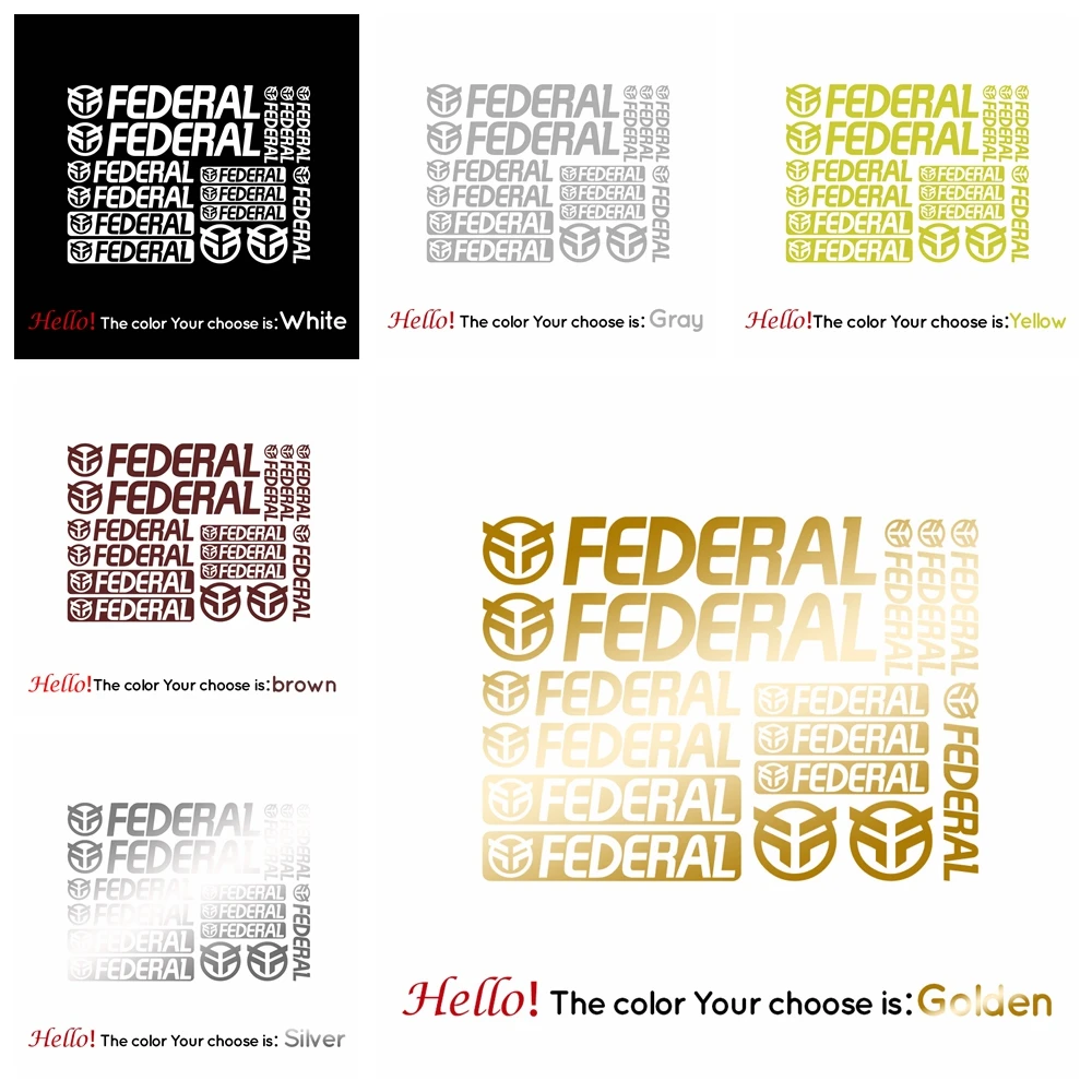 Compatible Federal bmx Vinyl Decal Stickers Sheet Bike Frame Cycles Cycling Mtb | Автомобили и мотоциклы