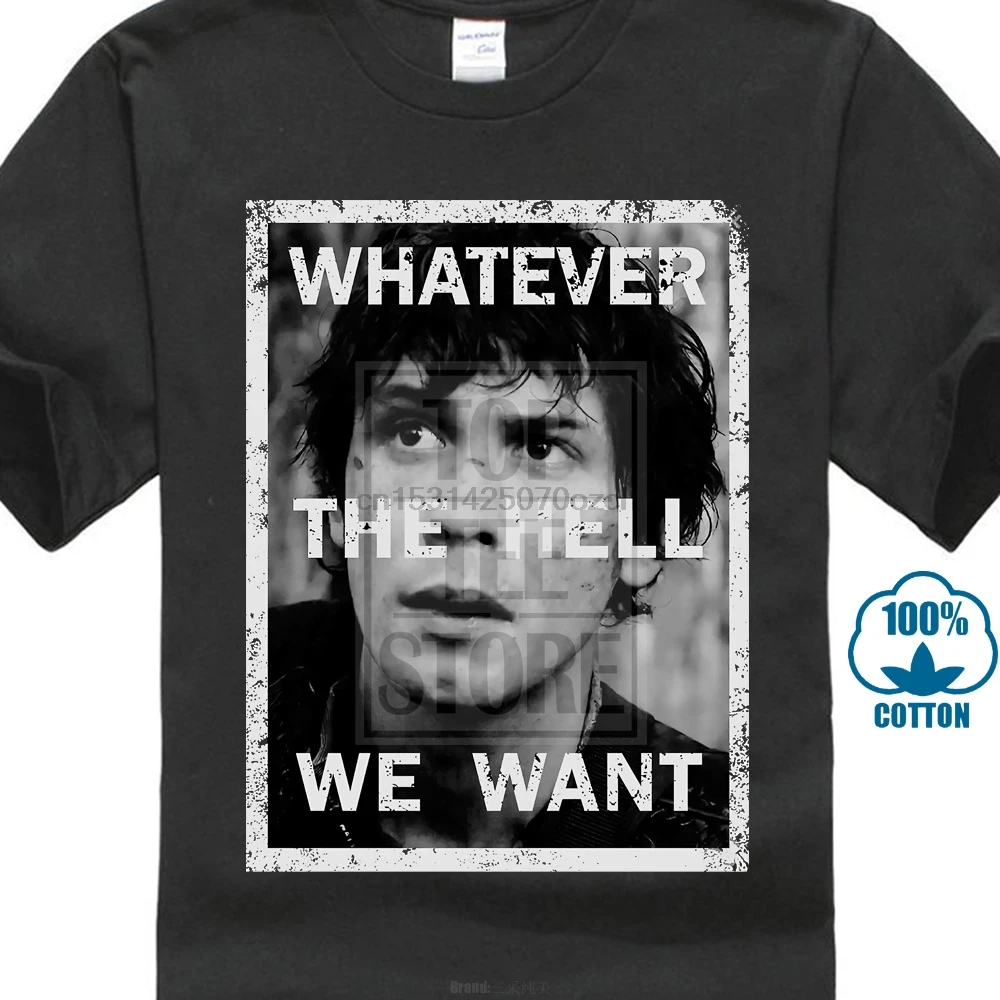 Черная Мужская футболка Bellamy The 100 whate Hell We Want одежда низкая цена топ для