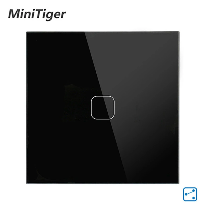  Minitiger EU Standard Wall Ligth Touch Switch 1/2 Gang 2 Way Control Touch Screen Switch Crystal Gl - 33053702328