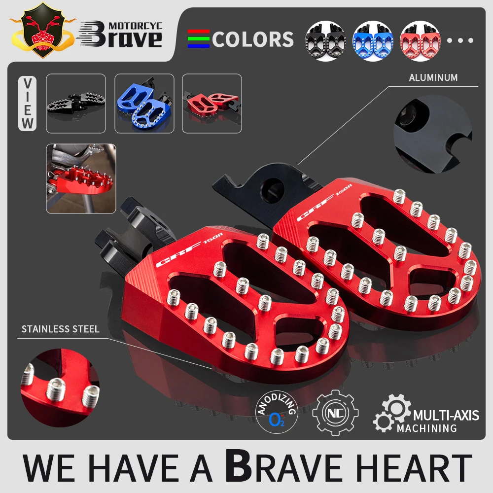 2020 2019 2018 CRF 150R 250R 450R Red Rear Foot Pegs Pedal Motorcycle Footrest Accessories For Honda CRF150R CRF450R CRF250R | Автомобили