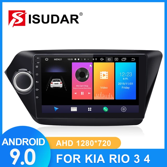 $US $106.45 ISUDAR Car Radio For KIA/RIO 3 K2 2011-2015 2 din Android 9 Autoradio Multimedia GPS DVR Camera RAM