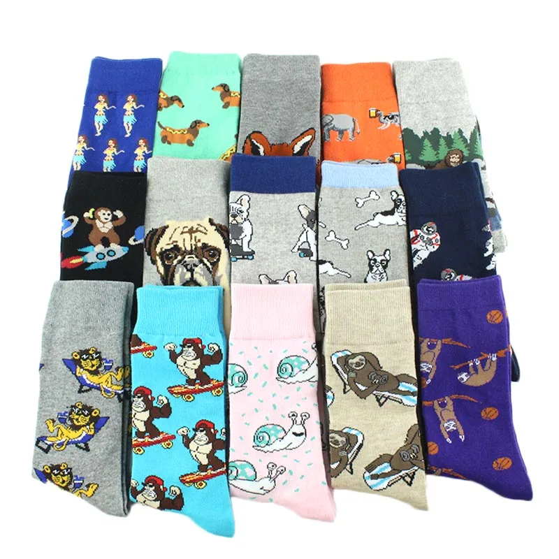 Tier-Mops-Elefanten-Lionu-Lustige-Socken-M-nner-Chili-Hamburg-Pizza-Crew-Socken-Harajuk-Neuheit-Geschenk(3)