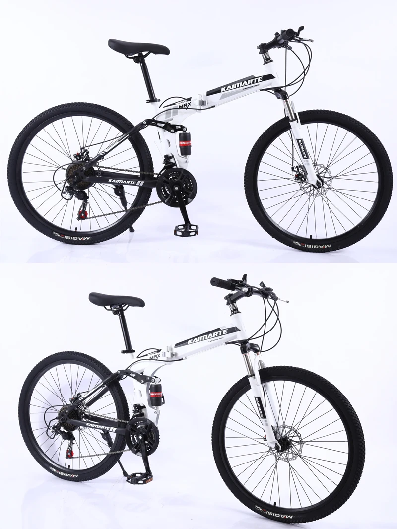 26 дюймов велосипед 21 скорость складной горный велосипед двухдисковый тормоз велосипед спицы колеса/нож колеса Горный велосипед взрослый велосипед