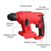 18V Electric Cordless Rotary Hammer Drill Brushless Concrete Breaker Tool 2 Modes For 18V Makita Battery without Battery ► Photo 2/6