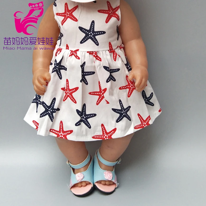 

Doll dress Fit For 43cm Bebe Born Doll Reborn Baby Clothes And 18inch Doll Accessories baby girl gift