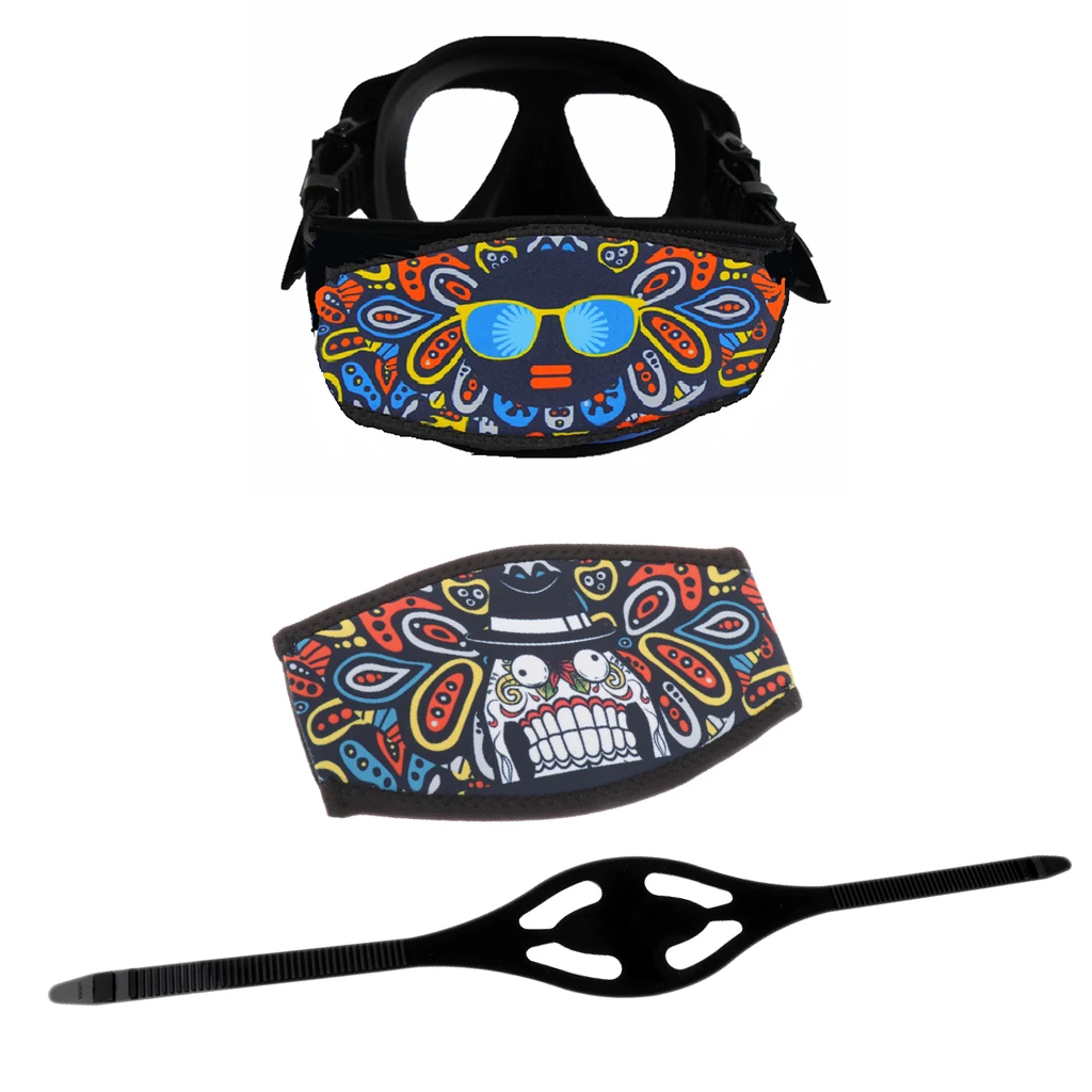 Diving Mask Strap Cover Wrapper Neoprene Swimming Goggles Hair Wrap Protector Straps for Water Sports