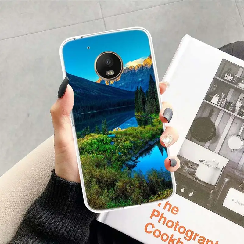 Чехол для Motorola Moto G7 G6 G5S G5 E4 плюс G4 E5 играть X4 Мощность TPU с рисунком индивидуальная крышка телефона - Цвет: TR233-6