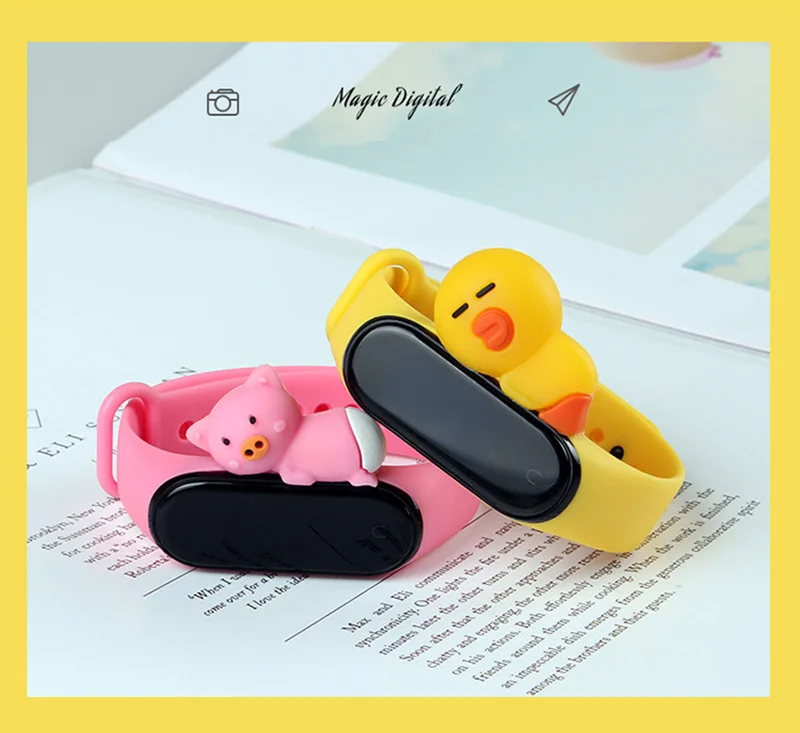 Браслет mi band 4 с мультипликационным принтом для Xiaomi mi Band 3, силиконовый браслет mi band 4/3, сменный ремешок, умные аксессуары