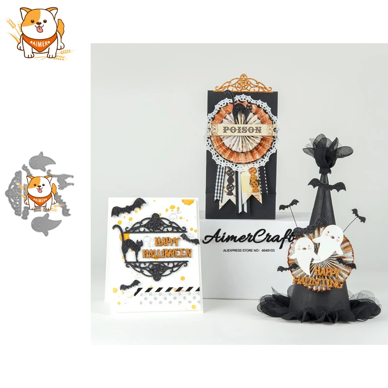 

Halloween Creative Metal Cutting Dies Scrapbooking Stencil For DIY Paper Card Decorative Embossing Die Cut Craft Dies New 2019